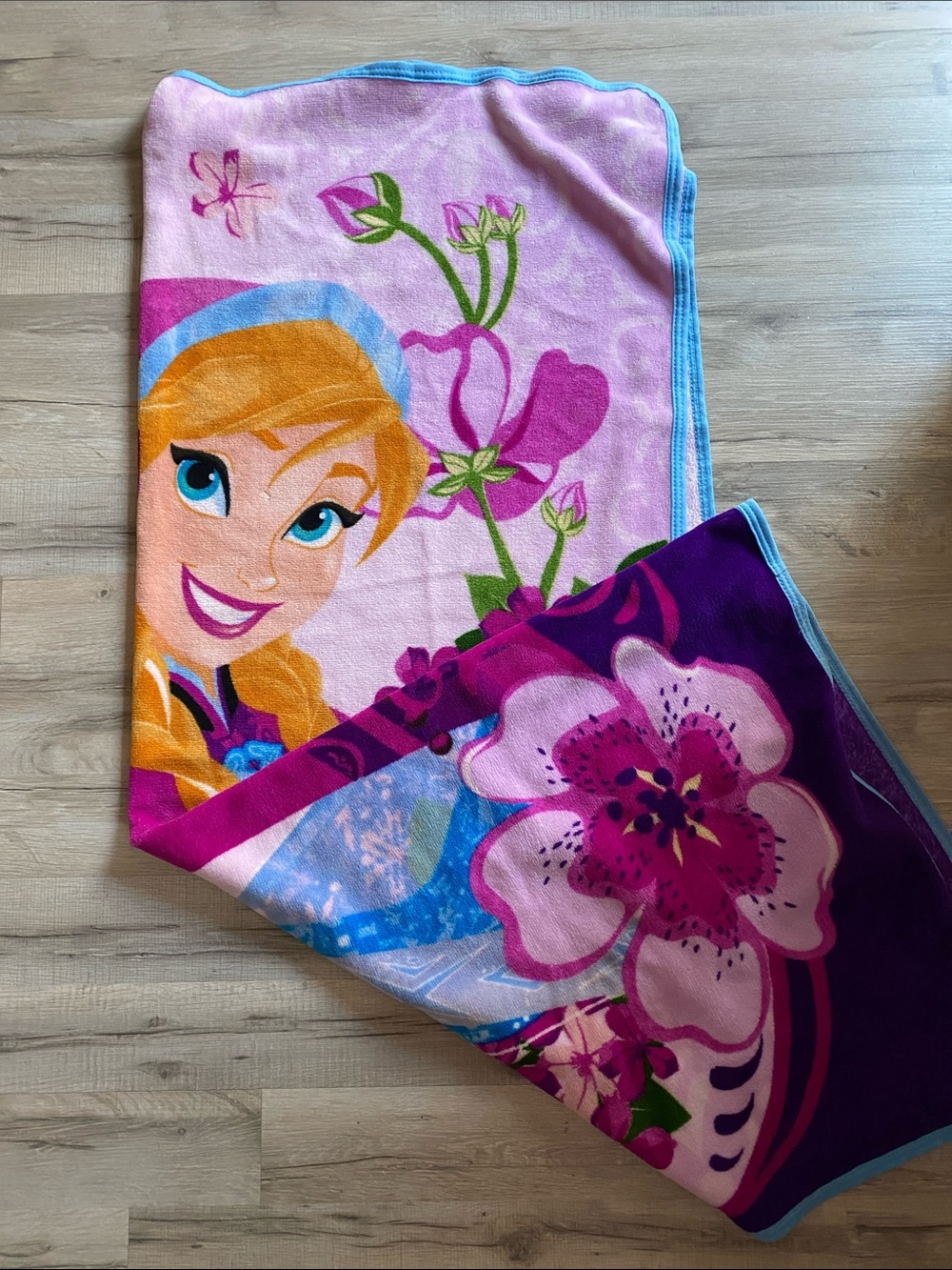 Disney Frozen Elsa and Anna soft lightweight throw blanket